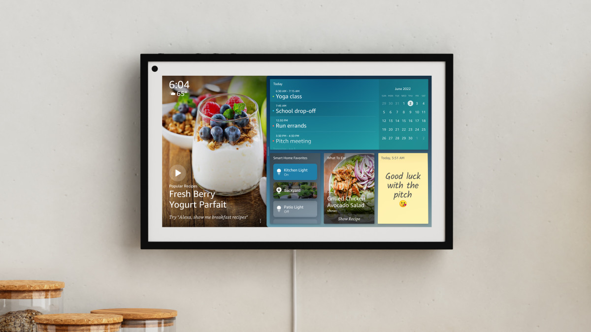 Amazon Echo Show 15 mounted on Wall